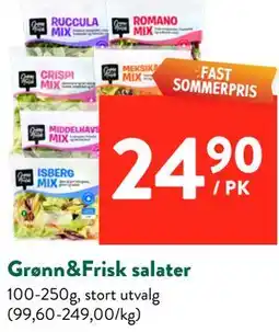 Jacobs Grønn&Frisk salater tilbud