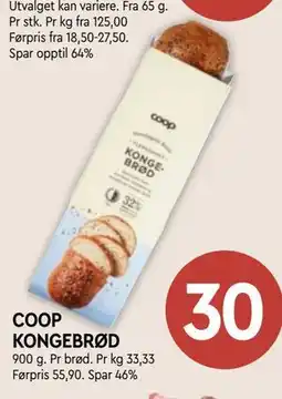 Coop Mega COOP KONGEBRØD tilbud