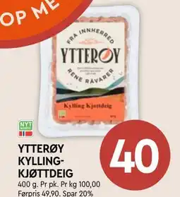 Coop Mega YTTERØY KYLLINGKJØTTDEIG tilbud
