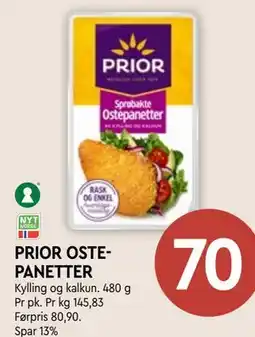 Coop Mega PRIOR OSTEPANETTER tilbud