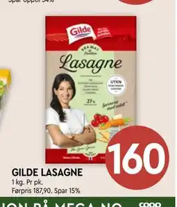Coop Mega GILDE LASAGNE tilbud