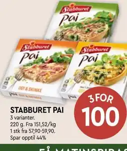 Coop Mega STABBURET PAI tilbud