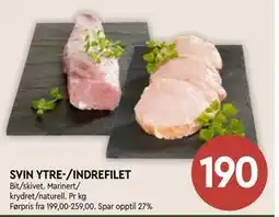 Coop Mega SVIN YTRE-/INDREFILET tilbud