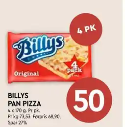 Coop Mega BILLYS PAN PIZZA tilbud