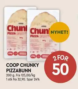 Coop Mega COOP CHUNKY PIZZABUNN tilbud