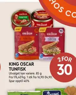 Coop Mega KING OSCAR TUNFISK tilbud
