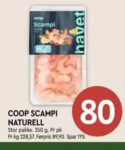 Coop Mega COOP SCAMPI NATURELL tilbud