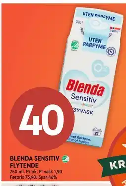 Coop Mega BLENDA SENSITIV FLYTENDE tilbud