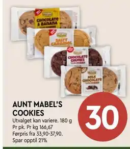 Coop Mega AUNT MABEL'S COOKIES tilbud