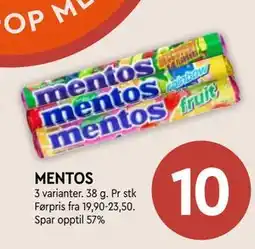 Coop Mega MENTOS tilbud