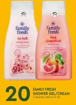 Coop Mega FAMILY FRESH SHOWER GEL/CREAM tilbud