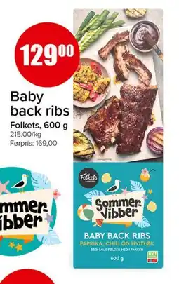 Spar Baby back ribs tilbud