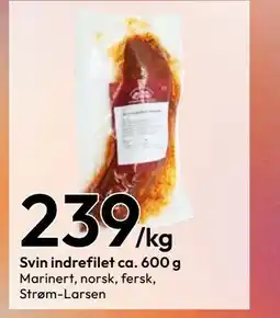Gigaboks Svin indrefilet ca. 600 g tilbud
