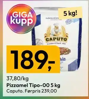 Gigaboks Pizzamel Tipo-00 5 kg tilbud