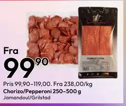 Gigaboks Chorizo/Pepperoni 250–500 g tilbud