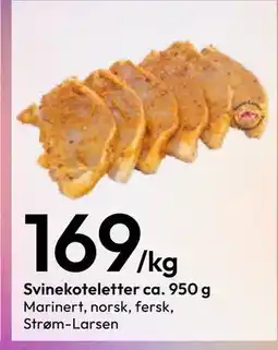 Gigaboks Svinekoteletter ca. 950 g tilbud