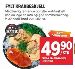Meny FYLT KRABBESKJELL tilbud