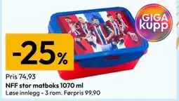 Gigaboks NFF stor matboks 1070 ml tilbud