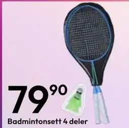 Gigaboks Badmintonsett 4 deler tilbud