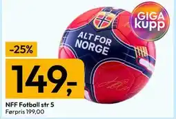 Gigaboks NFF Fotball str 5 tilbud
