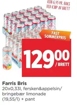 Meny Farris Bris tilbud