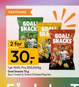 Gigaboks Goal Snacks tilbud