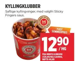 Meny KYLLINGKLUBBER tilbud