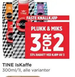 Meny TINE IsKaffe tilbud