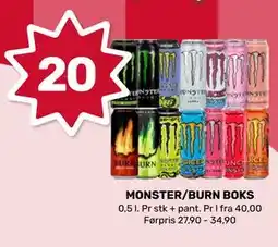 Matkroken MONSTER/BURN BOKS tilbud