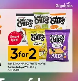 Gigaboks Sørlandschips tilbud