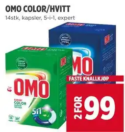 Meny OMO COLOR/HVITT tilbud
