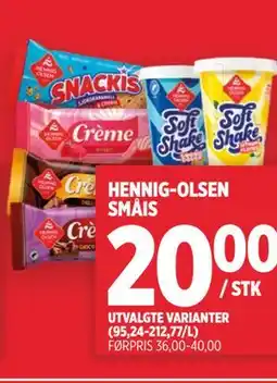 Meny HENNIG-OLSEN SMÅIS tilbud
