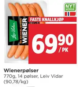 Meny Wienerpølser tilbud