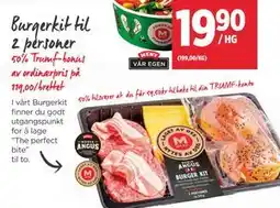 Meny Burgerkit til 2 personer tilbud