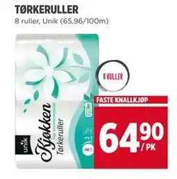 Meny TØRKERULLER tilbud