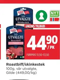 Meny Roastbiff/skinkestek tilbud