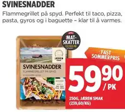 Meny SVINESNADDER tilbud