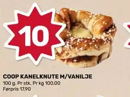 Matkroken COOP KANELKNUTE M/VANILJE tilbud