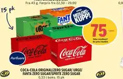 Coop Prix COCA-COLA ORIGINAL/ZERO SUGAR/ URGE/ FANTA ZERO SUGAR/SPRITE ZERO SUGAR, Medlemspris tilbud