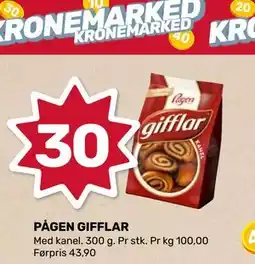 Matkroken PÅGEN GIFFLAR tilbud