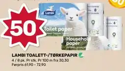 Matkroken LAMBI TOALETT-/TØRKEPAPIR tilbud