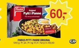 Coop Prix FINDUS PYTT I PANNE ORIGINAL tilbud