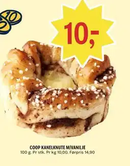 Coop Prix COOP KANELKNUTE M/VANILJE tilbud
