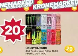 Matkroken MONSTER/BURN tilbud