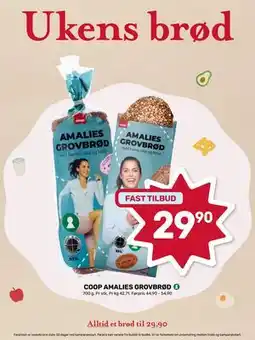 Matkroken COOP AMALIES GROVBRØD tilbud
