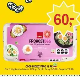 Coop Prix COOP FROKOSTEGG 18 PK tilbud