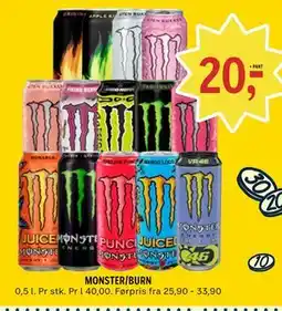 Coop Prix MONSTER/BURN tilbud