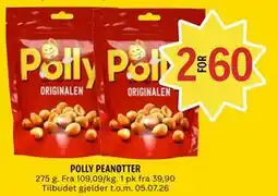 Coop Prix POLLY PEANØTTER tilbud