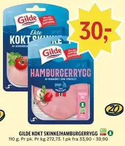 Coop Prix GILDE KOKT SKINKE/HAMBURGERRYGG tilbud