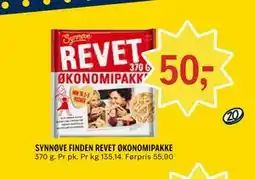 Coop Prix SYNNØVE FINDEN REVET ØKONOMIPAKKE tilbud